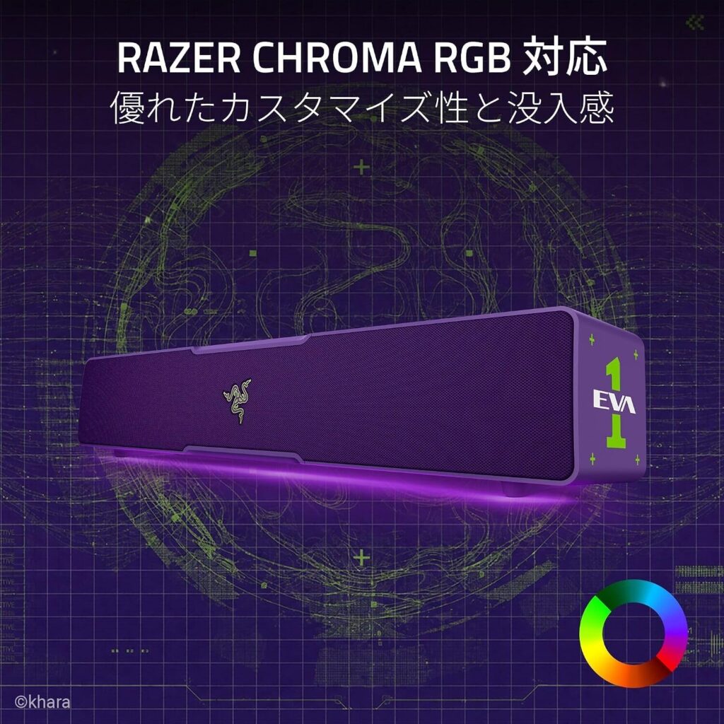 Leviathan V2 X EVA-01 EditionのRGBライティング